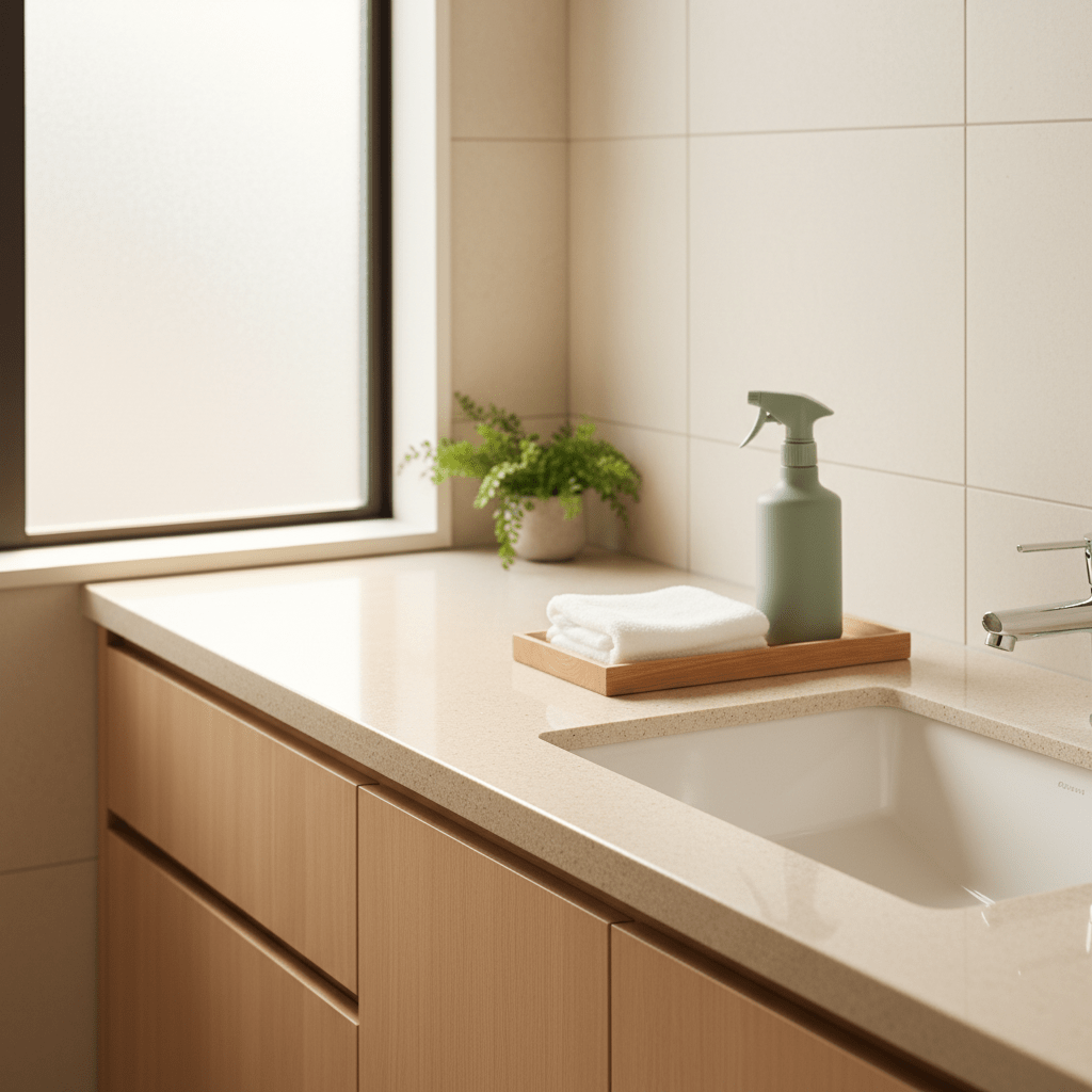 磨き上げられ清潔に整頓された日本のキッチン。